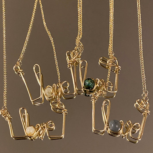 Scripted Love Pendant