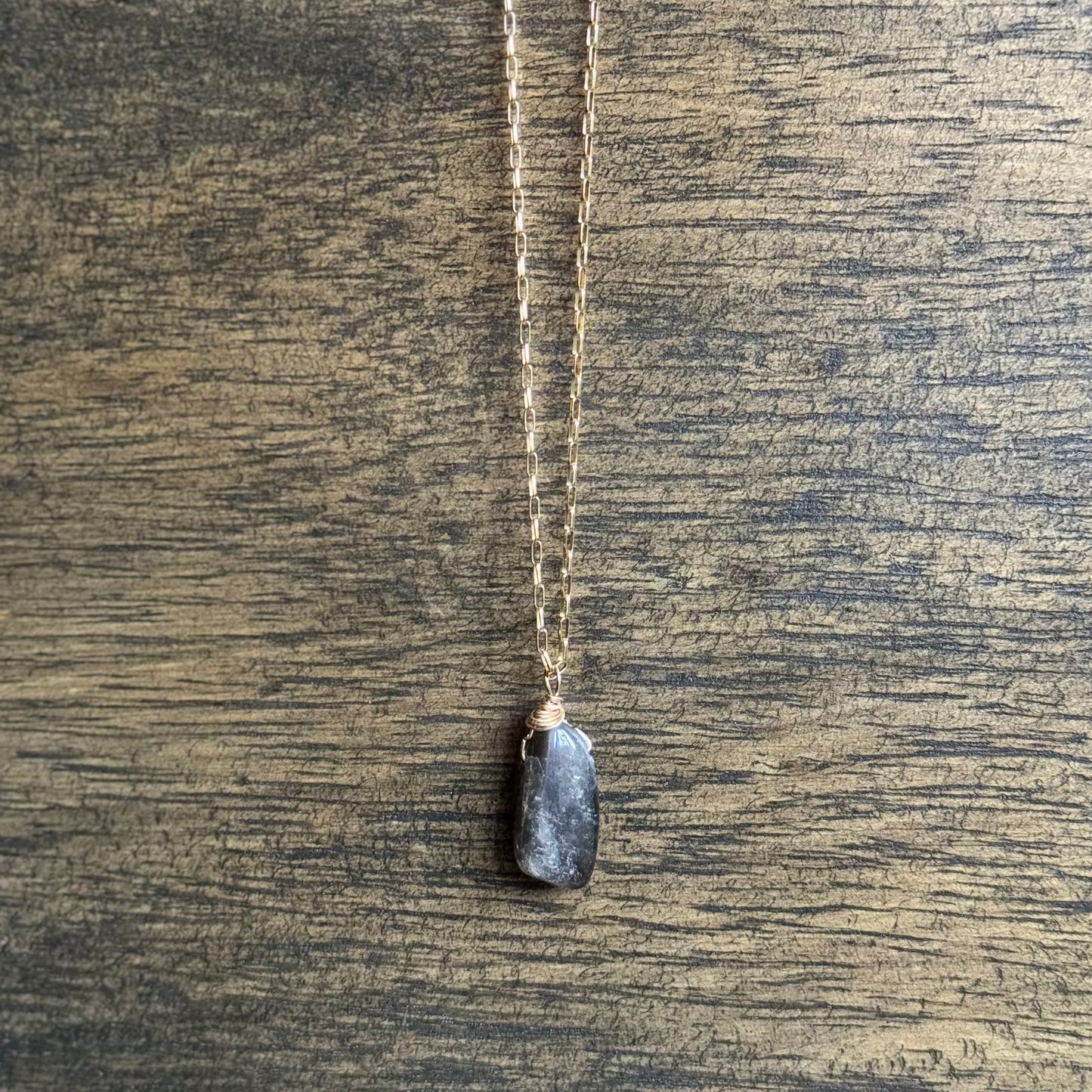 Black Moonstone w/ Mother of Pearl bar