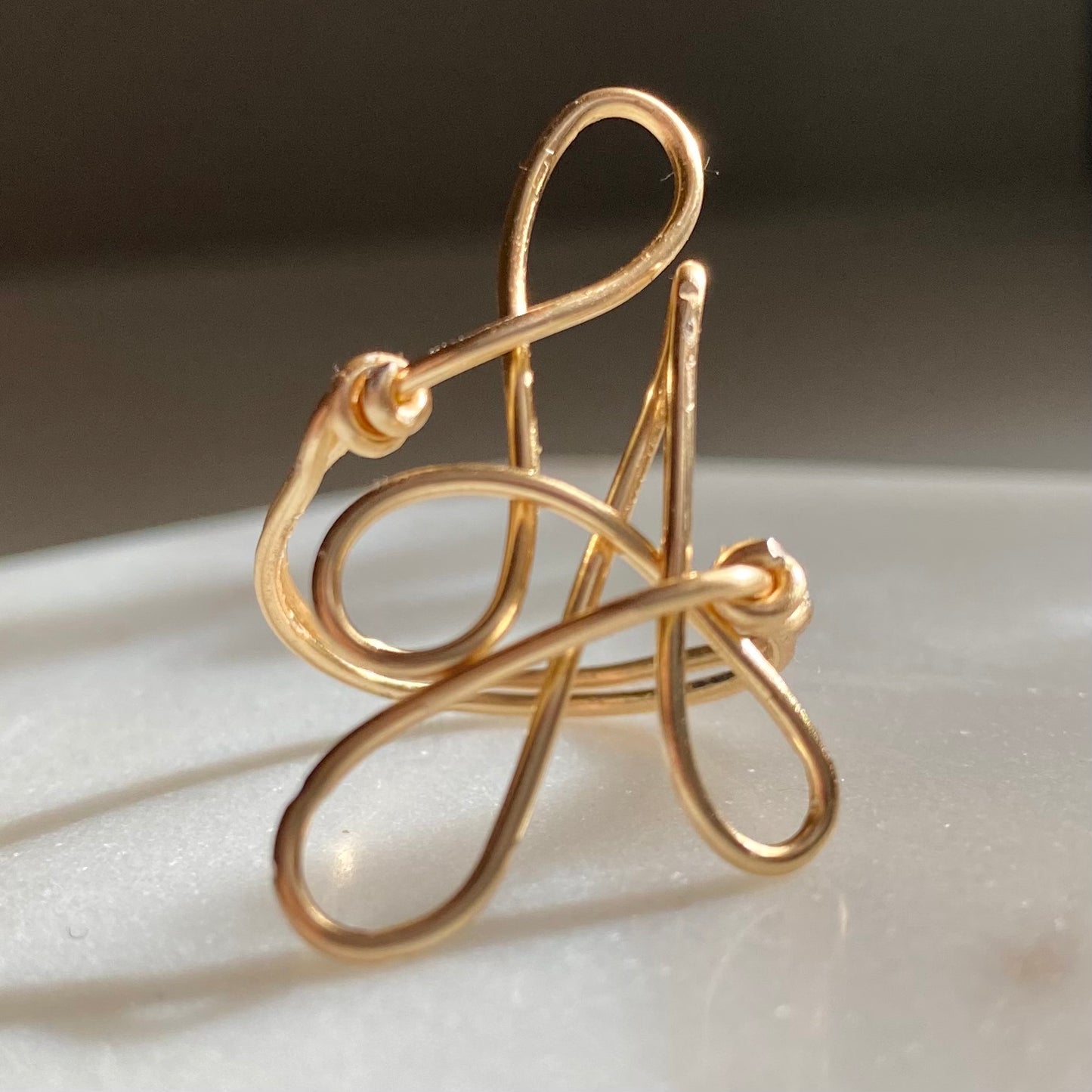 LA, Los Angeles, Hand Scripted Ring