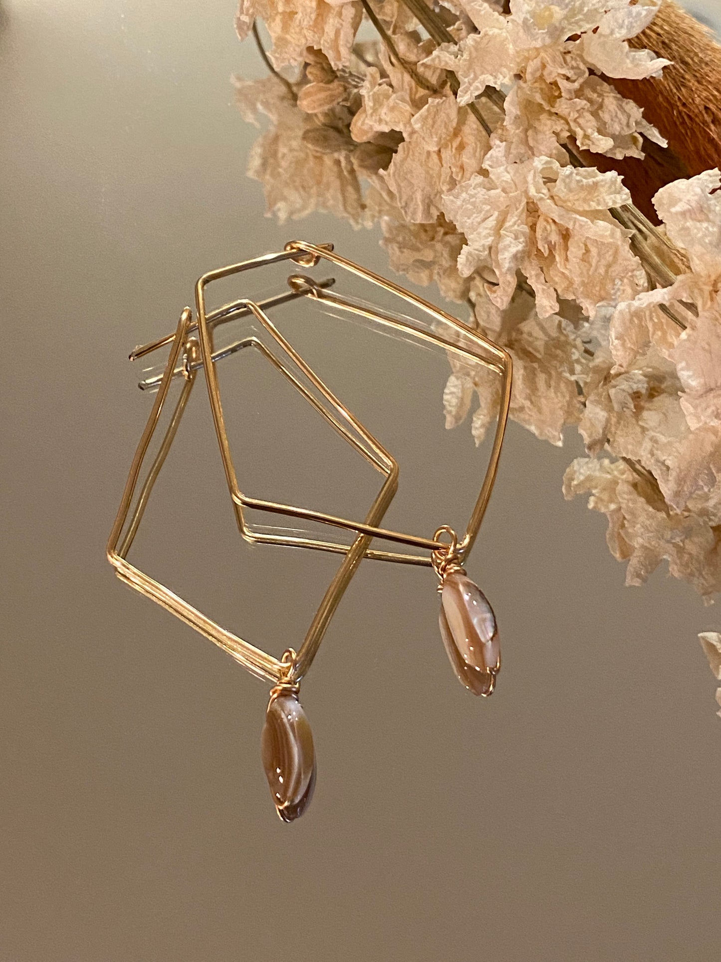 Interchangeable Stone Earrings