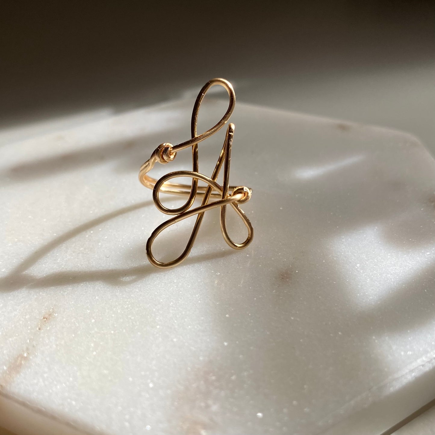 LA, Los Angeles, Hand Scripted Ring
