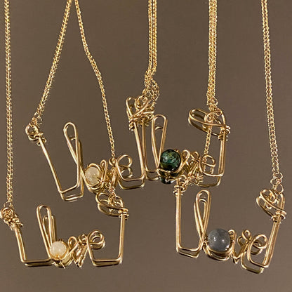 Scripted Love Pendant