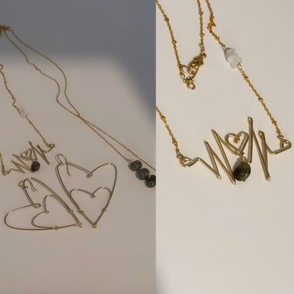 Feel the Rhythm - Hearts & Beats Necklace
