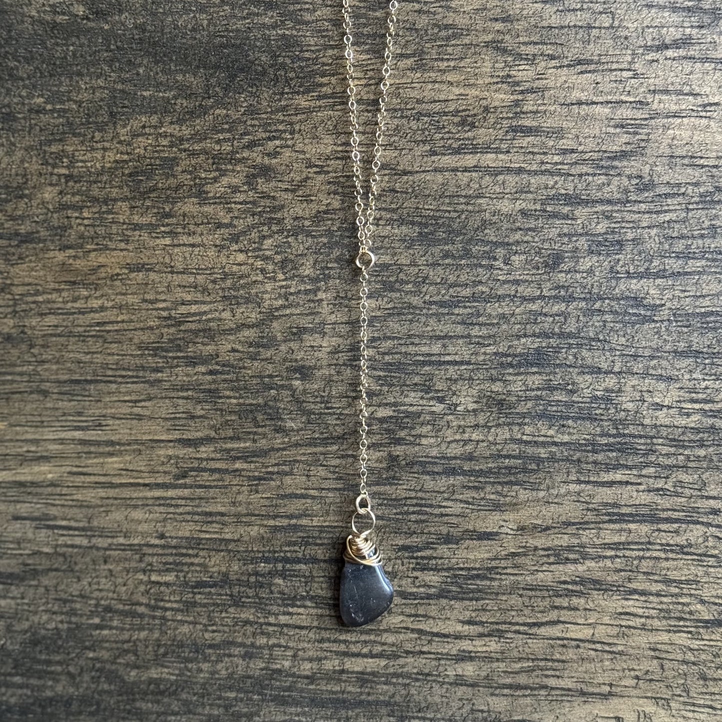 Black Moonstone Necklace Lariat