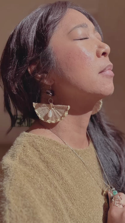 Pamaypay (Fan) earrings