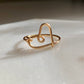 Dainty Wire wrapped Heart shaped ring